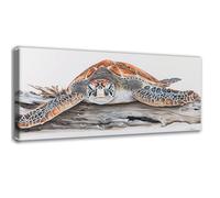 Diamond Art Sea Turtle, 5D Diamond Painting Animal Paint by Numbers for Adults, DIY Full Round Drill Crystal Cross Stitch Kits for Adults Beginners, Arts and Crafts for Room Decor 8x16 inch 0C-543