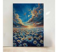 Diamond Art Sky, Flower Diamond Painting Kits for Adults , 5D Dimond Painting DIY Full Drill, Adults Crystal Arts and Crafts Kits Embroidery Pictures for Home Room Wall Decor, Gift PjY9689 4-J