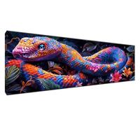 Diamond Art Snake Diamond Painting Autumn Crystal Art Kits for Adults Full Drill Square Dots Rhinestone Cross Stitch Pictures, DIY Crafts Mosaic Kits Paintings Room Decor 82.68 x 27.56 inches G2-559