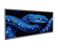 Diamond Art Snake Large 5D Diamond Painting Kit Animal Crystal Gem Sequin Art Kits Embroidery Full Drill Dimond Pictures Adults Beginner DIY Crafts Creations for Home Wall Decor Gift 60x120cm V-943