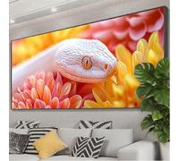 Diamond Art Snake Large 5D Diamond Painting Kit Flower, Crystal Art Kits Adults DIY Square Full Drill Gem Painting, Rhinestone Embroidery Cross Stitch Pictures for Room Decor Gifts 250x100 cm Z0-388