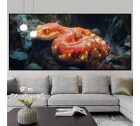 Diamond Art Snake Large Diamond Painting 100x200cm Gem Crystal Art Kits for Adults Forest Paint by Numbers for Kids DIY 5D Rhinestone Embroidery Cross Stitch Mosaic Crafts Picture for Home Decor z431f