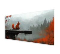 Diamond Art Squirrel Large Diamond Painting Kits for Adults, 5D Full Square Drill Animal Crystal Art Kits with Complete Tools, DIY Rhinestone Embroidery Cross Stitch for Home Decor 50x100cm B0-661