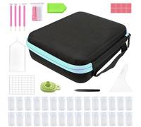Diamond Art Storage Case, 30 Slots Storage Container for Diamond Art Kits for Adults, Diamond Art Bead Organizer Box, Rhinestone Storage Containers, Diamond Art Accessories