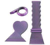 Diamond Art Straightening Tool, Diamond Art Straightener Corrector Fix Kit, Diamond Painting Drills Beads/Label Remover, Diamond Storage Lid Popper, 3Pcs Diamond Art Accessories Set (Black Purple)