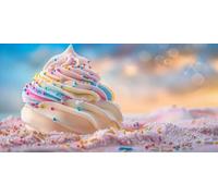 Diamond Art Summer Diamond Painting Ice Cream Dimond Art Kits Adults, 5D DIY Full Drill Crystal Arts Embroidery Cross Stitch Canvas Paint by Numbers for Beginner, Room Decor, Gifts 40x80cm J2-304