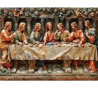 Diamond Art The Last Supper Diamond Painting Kits for Adults, Man Dimond Art Kits, Crystal Cross Stitch Painting by Numbers for Children, 5D Arts and Crafts for Adults, Home Wall Decor 100x70 cm K-199