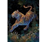 Diamond Art Tiger Diamond Painting 80x110cm Forest Square Full Drill Crystal Art Kits 5D DIY Canvas Sequin Arts and Crafts for Adults Accessories Paint by Numbers for Wall Decor Gifts for Women S-727