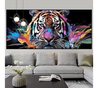 Diamond Art Tiger Large Diamond Painting 100x300cm Gem Crystal Art Kits for Adults Animal Paint by Numbers for Kids DIY 5D Rhinestone Embroidery Cross Stitch Mosaic Crafts Picture for Home Decor z470f