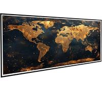 Diamond Art Topographic Map Diamond Painting Kit for Adults, 5D Dimond Art Painting Landscape Mosaic Crafts Kits, DIY Embroidery Cross Stitch Canvas Gem Arts Paintings for Room Decor 40x80inch J2-520