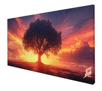 Diamond Art Tree 39.4x15.7in Large Diamond Painting Sunset Kits 5D Crystal Art Kits Crafts for Adults DIY Full Drill Gem Dimond Paintings Hobbies for Adults Women for Halloween Decorations Gifts S-70