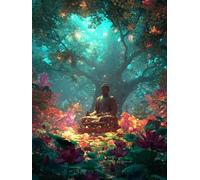 Diamond Art Tree Diamond Painting 20x30cm Religion Square Full Drill Crystal Art Kits 5D DIY Canvas Sequin Arts and Crafts for Adults Accessories Paint by Numbers for Wall Decor Gifts for Women S-713