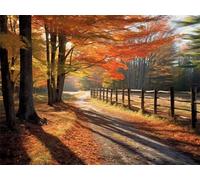 Diamond Art Tree Diamond Painting Autumn Crystal Art Kits for Adults, DIY 5D Full Drill Cross Stitch Arts Crafts Pictures, Embroidery Kit for Kids, Home Wall Decor, Gifts for Women 50x70cm G-886