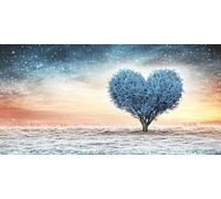Diamond Art Tree， Landscape Diamond Painting Kit Adults， DIY Full Drill Crystal Art Mosaic Craft Set， 5D Gem Cross Embroidery Art Accessory Adult Beginners， Home Wall Decoration 40x20cm T-z872