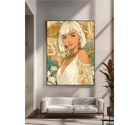 Diamond Art Woman, Flower Diamond Painting Kits for Adults, 5D DIY Full Drill Crystal Gem Art Paintings Embroidery Mosaic Kits Crafts for Adults for Home Room Decor, Gifts 30x40 cm PjY7793 1-Z