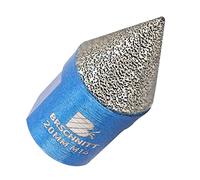 Diamond Beveling Chamfer Bit,BRSCHNITT 20mm Diamond Finger Milling Bits with M14 thread for enlarging, polishing and bevelling the exsit holes