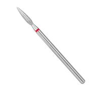 - Diamond Bit - Flame (Red Ring) I Attachment for Nail Cutters I Bits for Apparative Manicures and Pedicures I Grinding Attachment for Electric Grinders I Nail Drill Bit (FA10R023/10)