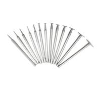 Diamond Bits Set, 13-Piece 2.35mm Shank T-Head Grinding Burrs for Carving, Engraving & Polishing, Compatible with Rotary Tools for Stone, Glass, Jewellery & More