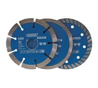 Draper 99795 Diamond Blade Set 115Mm (3 Piece) each