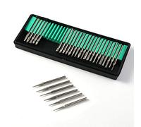 Diamond Burr 30PCS 3mm Shank Burr Rotary Set Rotary Burr Diamond Drill Bit Kit for Glass Gemstone Metal Grinding Rotary Tool Accessories