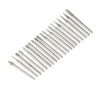 Diamond Burr Bit Set, 1/8" Shank Rotary Grinding Bits for Stone, Glass, Wood Engraving Carving Polishing Accessories, 20Pcs