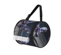 Diamond Butterfly Print Camping Toilet Paper Holder, Hanging Roll Paper Storage Bag, Waterproof & Foldable Tissue Holder For Home Office Toilets Car Tent