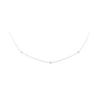 Diamond By The Inch 18ct White Gold 0.25ct Diamond 5 Station Necklace
