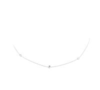 Diamond By The Inch 18ct White Gold 0.35ct Diamond 7 Station Necklace