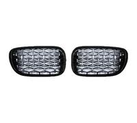Diamond Car Front Bumper Kidney Grille Racing Grills For BMW For 7 Series G11 G12 730li 740li 2016-2019 Auto ABS Grilles Grill Parts Car Front Grill(Black and Silver)
