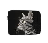 Diamond cat head Patterned 15 inch Portable Laptop Bag - Perfect for Business, Travel, School, Office Shockproof Laptop Inner Pocket