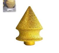 Diamond Chamfering Bit For Grinder - Multi-Function, Brazed Diamond, Universal Fit, Tapered Grinding Head For Enlarging, Beveling, Polishing (10mm-50mm)