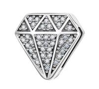 Diamond Charms 925 Sterling Silver Clip Charms fits Reflexions Bracelet for Women