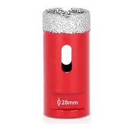 Diamond Coated Vacuum Brazed Core Hole Saws ø 28mm M14 Dry & Wet Drill Bits Porcelain/Glass/Tile/Granite/Marble Brick Hollow Hole Drilling Cutter Universal Tool
