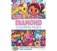Diamond Coloring Pages: Wow-Effect! Your name on every page - Diamond coloring book - 6x9" - 50x Diamond coloring page - Fantastic Gift
