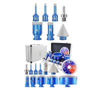 Diamond Core Drill Bit Set 6/8/10/20/35mm & BRSCHNITT Tile Hole Saw Kit 6/6/8/20/35/50/68/110MM