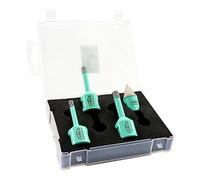 Diamond Core Drill Bits Kit - 4pcs (6/6/8mm+20mm Beveling Chamfer Bit) LEKOMESH Tile Hole Saw Kit with Plastic Box for Porcelain Tile Ceramic Granite Marble Masonry Stone,M14 Thread