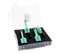Diamond Core Drill Bits Kit - 4pcs (6/8/10mm+20mm Beveling Chamfer Bit) LEKOMESH Tile Hole Saw Kit with Plastic Box for Porcelain Tile Ceramic Granite Marble Masonry Stone,M14 Thread