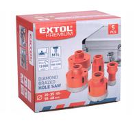 Diamond Core Drill Bits Set M14 Tile Porcelain Ceramic Hole Saw 20-68mm 5pcs