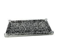 Diamond Crushed Tray with Crystal Filled Canisters Set - Elegant Kitchen Storage with Silver Trimmings - Perfect for Tea, Coffee, and Sugar - Enhance Your Kitchen Decor - Silver Pink Gold Accents