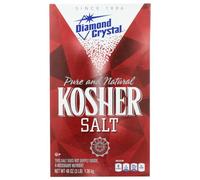 Diamond Crystal, Pure and Natural Kosher Salt - No additives, No GMO - 48oz, Pack of 3 Seasoning Control Salts