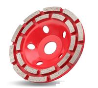 Diamond Cup Grinder Wheel Double Row Cup Disc for Grinding and Polishing Stone Metal Processing Cutting Wheel 100/125/150/180m(125mm)