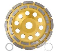 Diamond Cup Grinding Wheel Double Row Concrete Grinding Wheels Increase Durability for Granite Stone Marble (150mm)