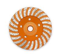 Diamond Cup Surface Grinding Wheel,BGTEC 100MM Turbo Row Concrete Diamond Grinder Disc with M14 thread for Polishing and Cleaning Grinder Concrete Granite Stone Marble Masonry