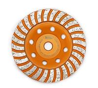 Diamond Cup Surface Grinding Wheel,BGTEC 115MM Turbo Row Concrete Diamond Grinder Disc with M14 thread for Polishing and Cleaning Grinder Concrete Granite Stone Marble Masonry