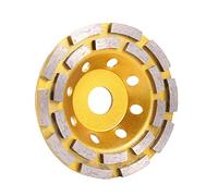Diamond Cup Wheel,Diamond Grinding 125mm Double Row Cup Grinding Wheel Bowl Shape Grinding Cup Concrete Sanding Disc Abrasives Concrete Wheel Pot Cup Wheel Tool(4pcs)