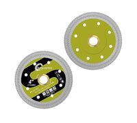 Diamond Cutting and Grinding Discs 105mm - 2pcs X Mesh Disc Cutter Diamond Blade for Ceramic Tile Porcelain Marble Granite Artificial Stone SANLEETEK