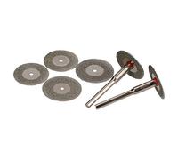 Diamond Cutting Disc Rotary Tool 6pc Mini & Drills Hobby Crafts TE723