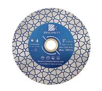 Diamond Cutting Disc Tile Disc - BRSCHNITT 5 Inch for Cutting Granite Porcelain Ceramic Marble Artificial Stoneware Edge Grinding for 7/8”- 5/8” Arbor