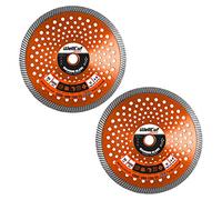 Diamond Cutting Discs For Angle Grinder 230mm 22.23mm Bore, Fast Clean Cut on Concrete Reinforced Concrete Marble And Granite Stone Sandstone Brick Tiles Or Ceramic Tiles WellCut (Pack of 2)