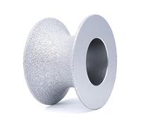 Diamond Cutting Discs for Angle Grinder ， Diamond Grinding Wheel Vacuum Brazed Full Bullnose Diamond Router Bit Profiling Wheel for Stone Granite Edge Abrasive,25mm(40mm)